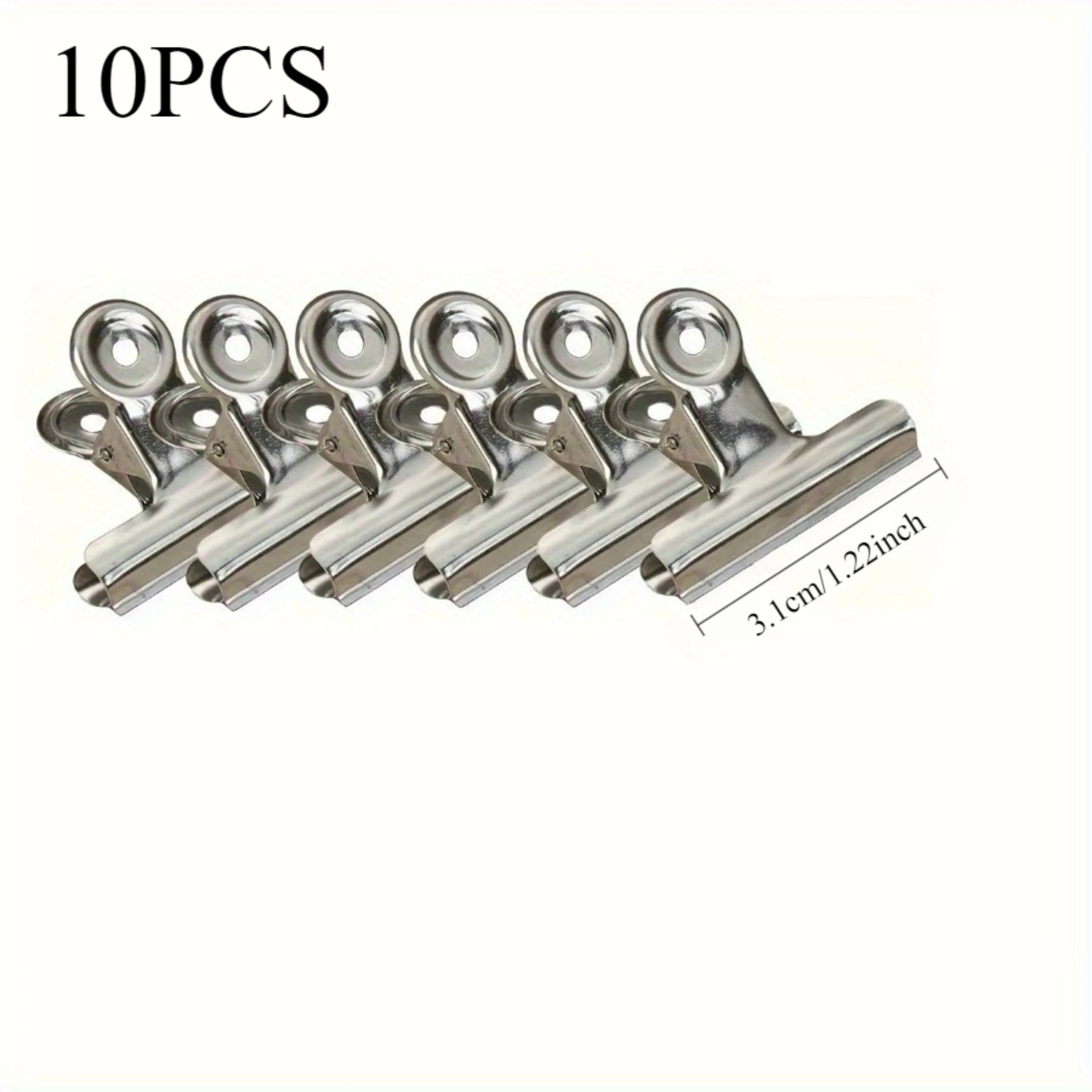 10-Piece Round Metal Paper Clips – 31mm / 38mm / 50mm Kairos & Co.