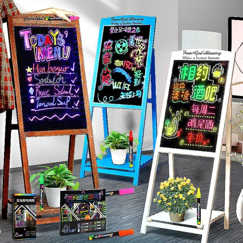 Erasable Liquid Chalk Marker Pens – Multi-Color Fluorescent Highlighters Kairos & Co.
