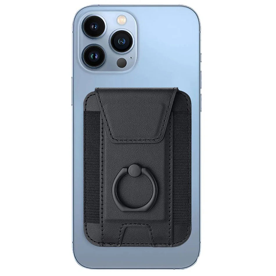 MagSafe Phone Wallet Case with Ring Stand & Flap Cover – PU Leather Magnetic Card Holder for iPhone 12/13/14/15/16 Pro Kairos & Co.
