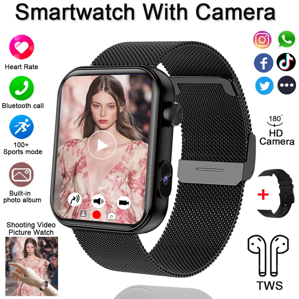 Smart Watch with Camera & Fitness Tracking – Bluetooth Calling Divina Constitutio