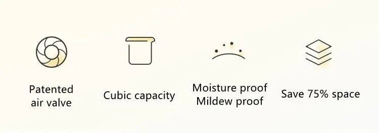 No Need Pump Vacuum Bags Large Plastic Storage Bags for Storing Clothes Blankets Compression Empty Bag Covers Travel Accessories Kairos & Co.
