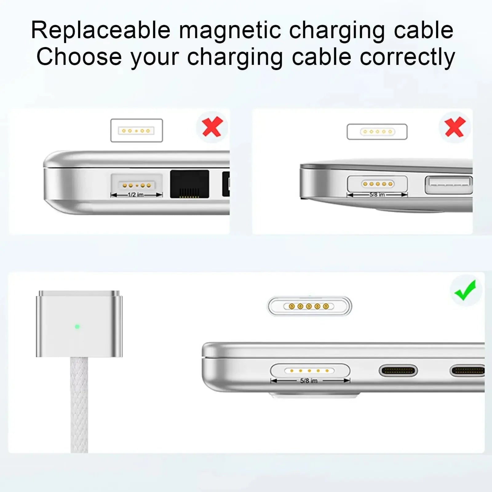USB-C to MagSafe 3 Charging Cable – 140W PD Adapter for MacBook Pro/Air Divina Constitutio