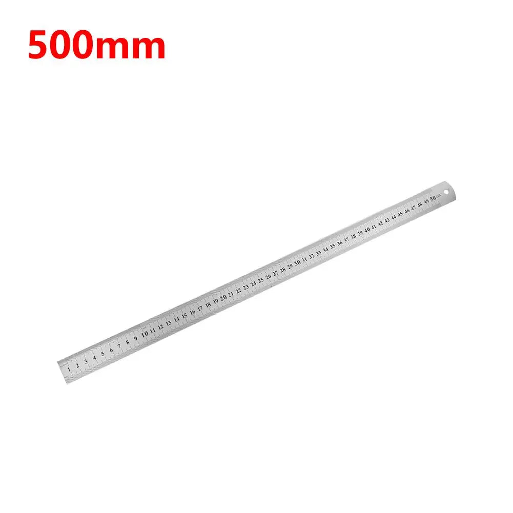 Stainless Steel Ruler – Double-Sided Metal Straight Ruler (150mm-500mm) Divina Constitutio