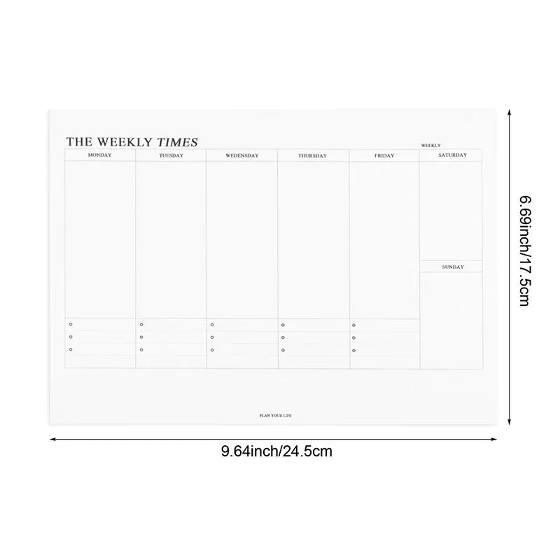 Weekly/Monthly Planner Notebook – Undated Study & Office Agenda Divina Constitutio