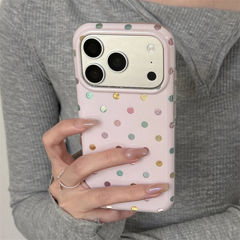 Colorful Korean-Style Point Phone Case for iPhone Kairos & Co.